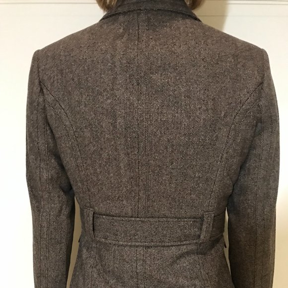 brown blazer (short trench coat) - Picture 3 of 7